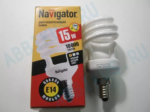 Лампа Navigator 94 043 NCL-SH10-15-827-E14